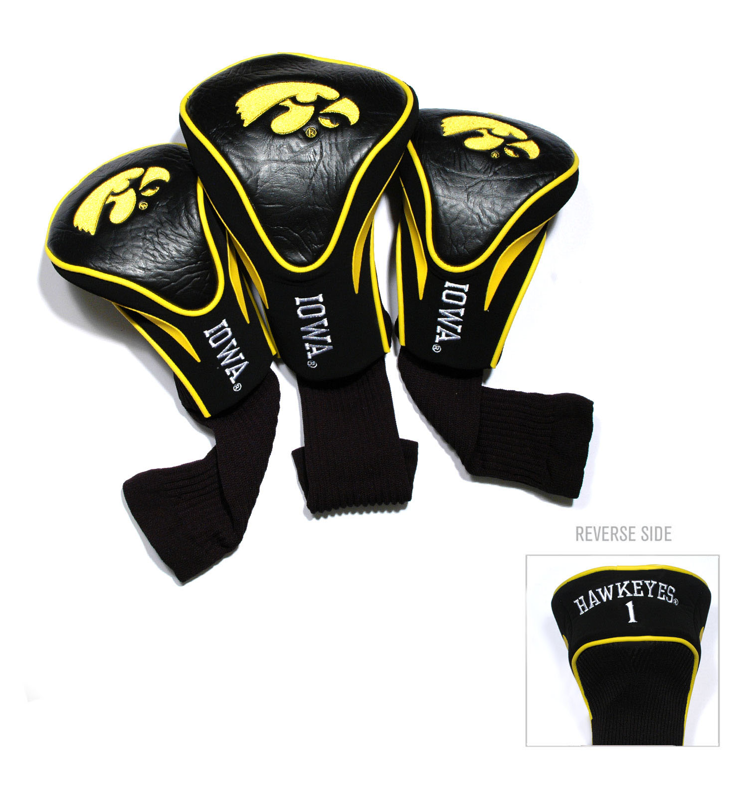 Iowa Hawkeyes 3-Pack Contour Headcover Set
