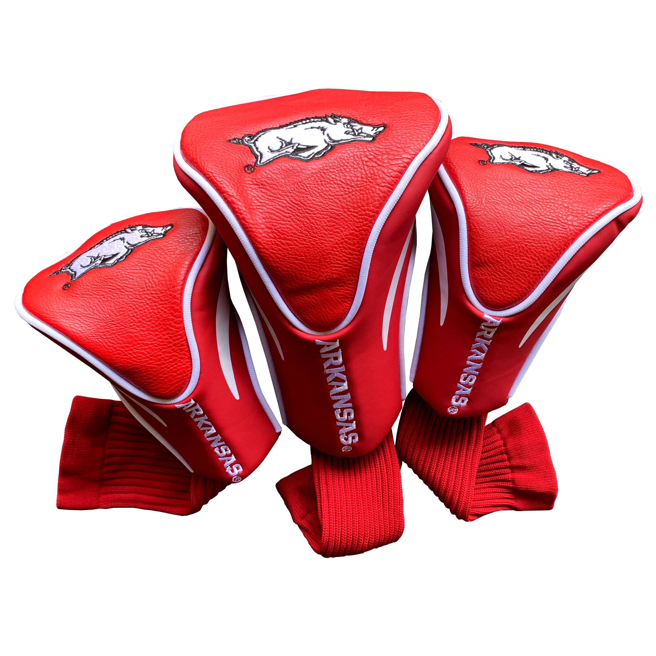 Arkansas Razorbacks 3-Pack Contour Headcover Set Arkansas Razorbacks 3-Pack Contour Headcover Set