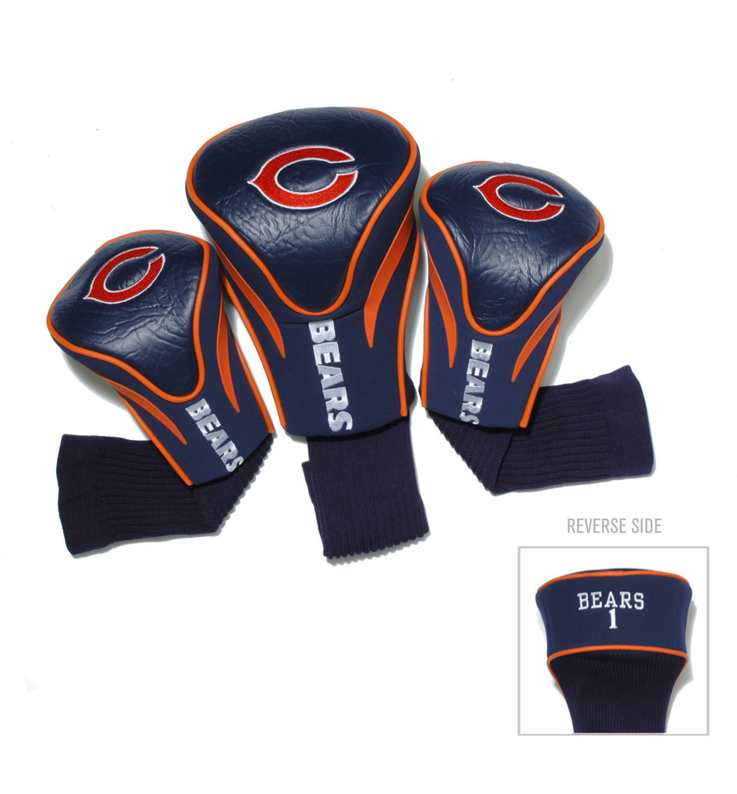 Chicago Bears 3-Pack Contour Headcover Set Chicago Bears 3-Pack Contour Headcover Set