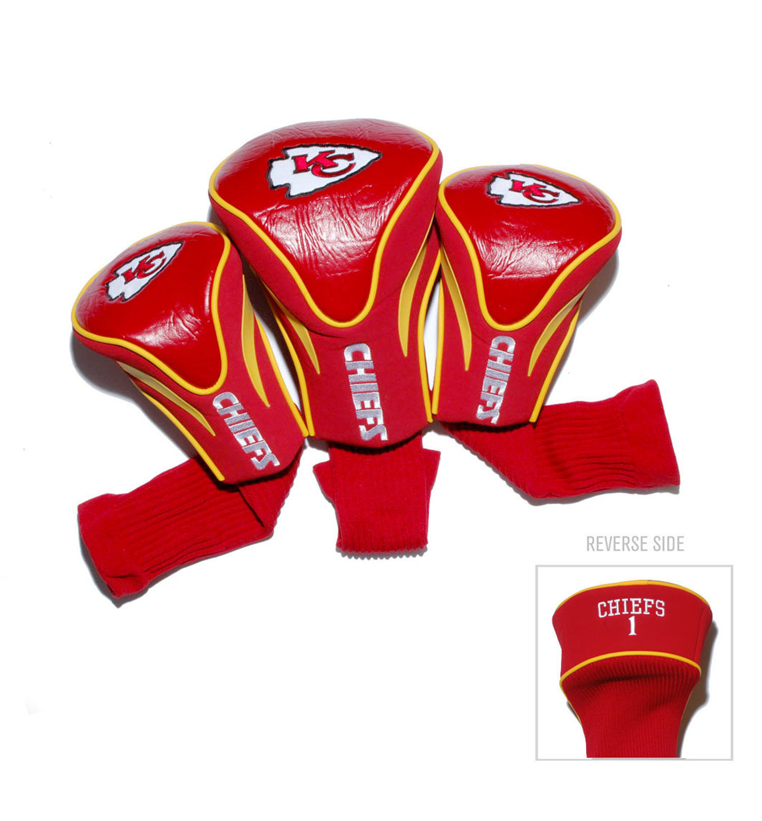 Kansas City Chiefs 3-Pack Contour Headcover Set