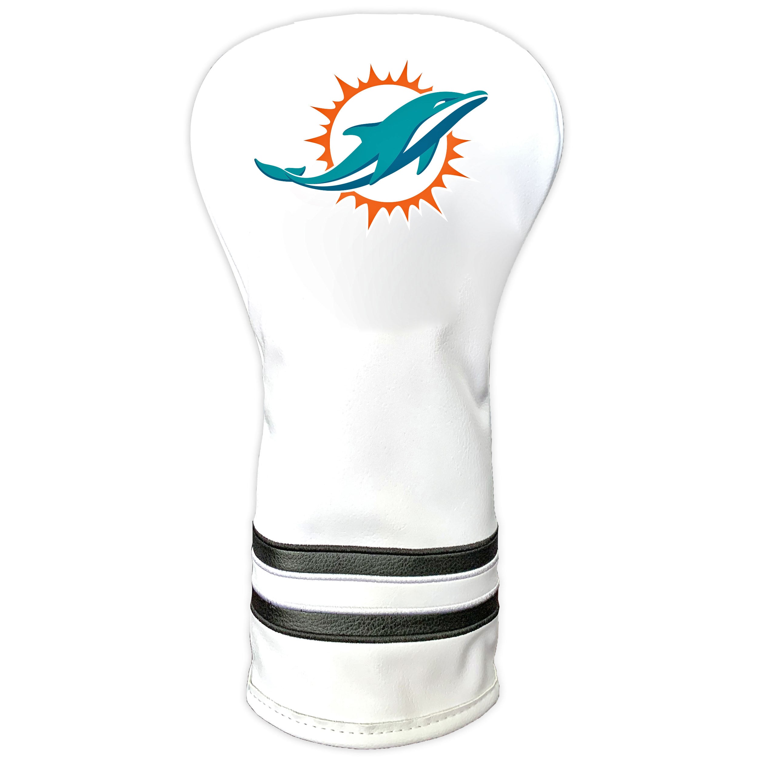 White Miami Dolphins Vintage Driver Golf Headcover