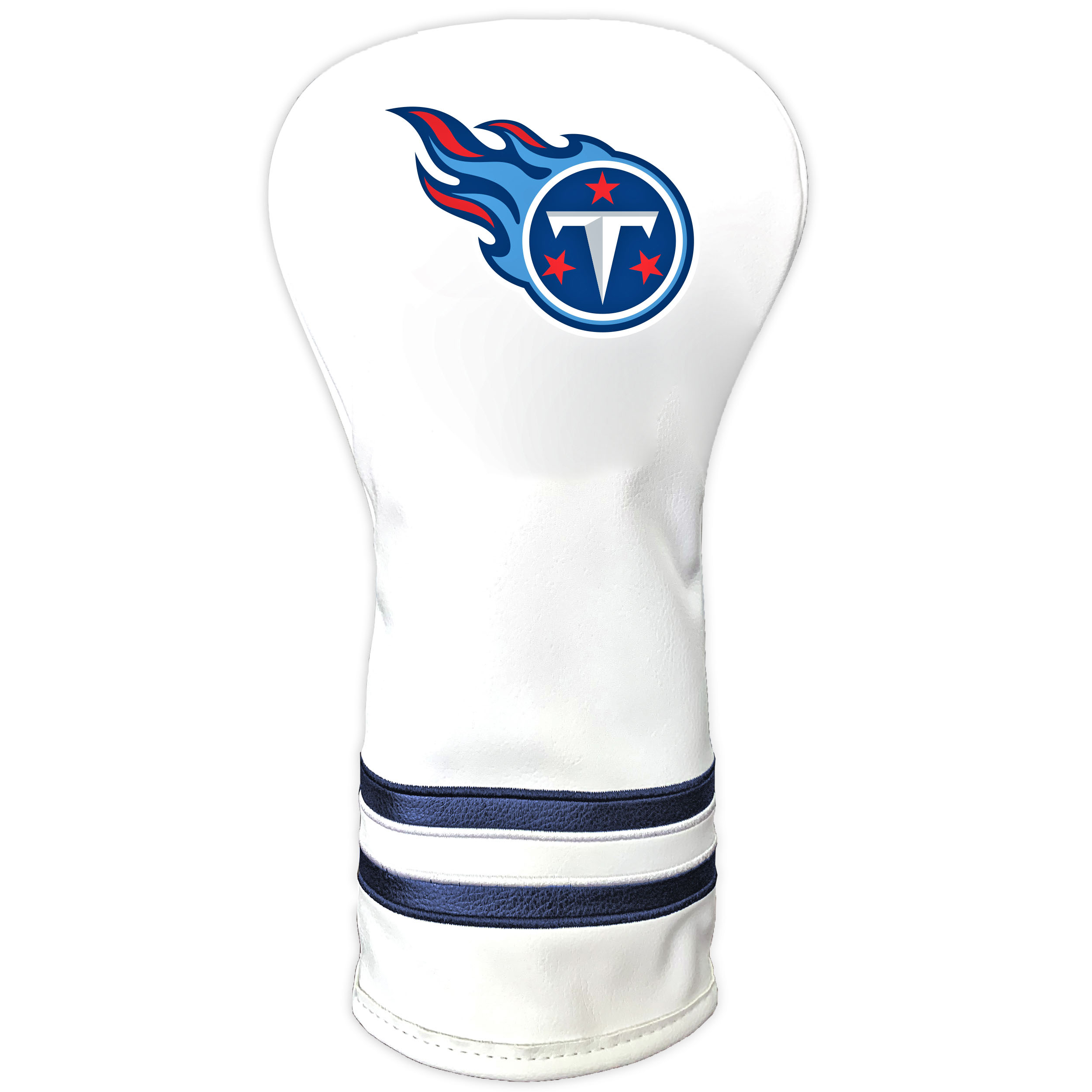 White Tennessee Titans Vintage Driver Golf Headcover White Tennessee Titans Vintage Driver Golf Headcover