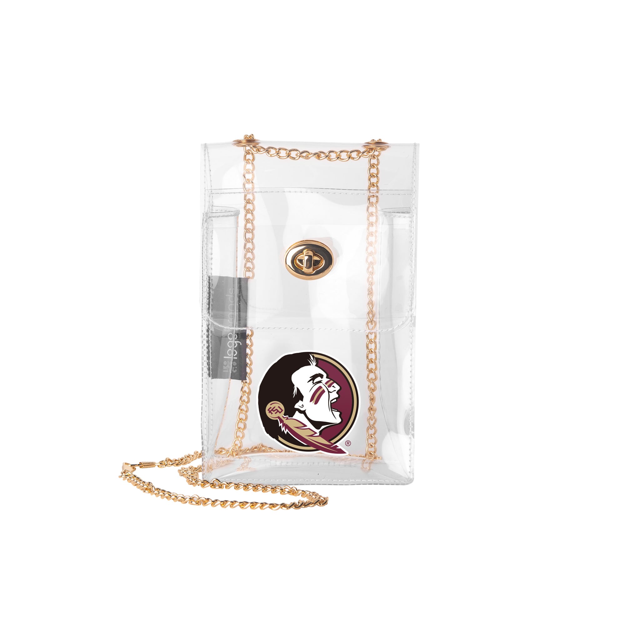 Logo Brands Florida State Seminoles Clear Essential Crossbody Purse