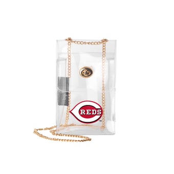 Logo Brands Cincinnati Reds Clear Essential Crossbody Purse
