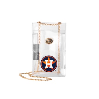 Logo Brands Houston Astros Clear Essential Crossbody Purse