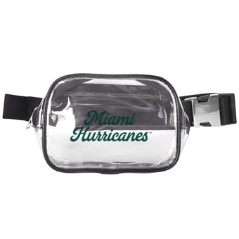 Miami Hurricanes Clear Belt Bag