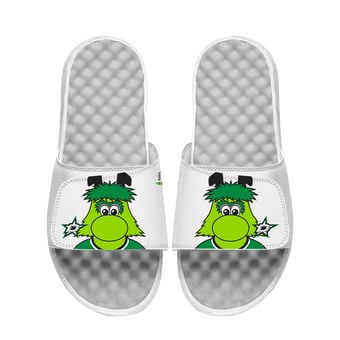 Unisex ISlide  White Dallas Stars Team Mascot Slide Sandals