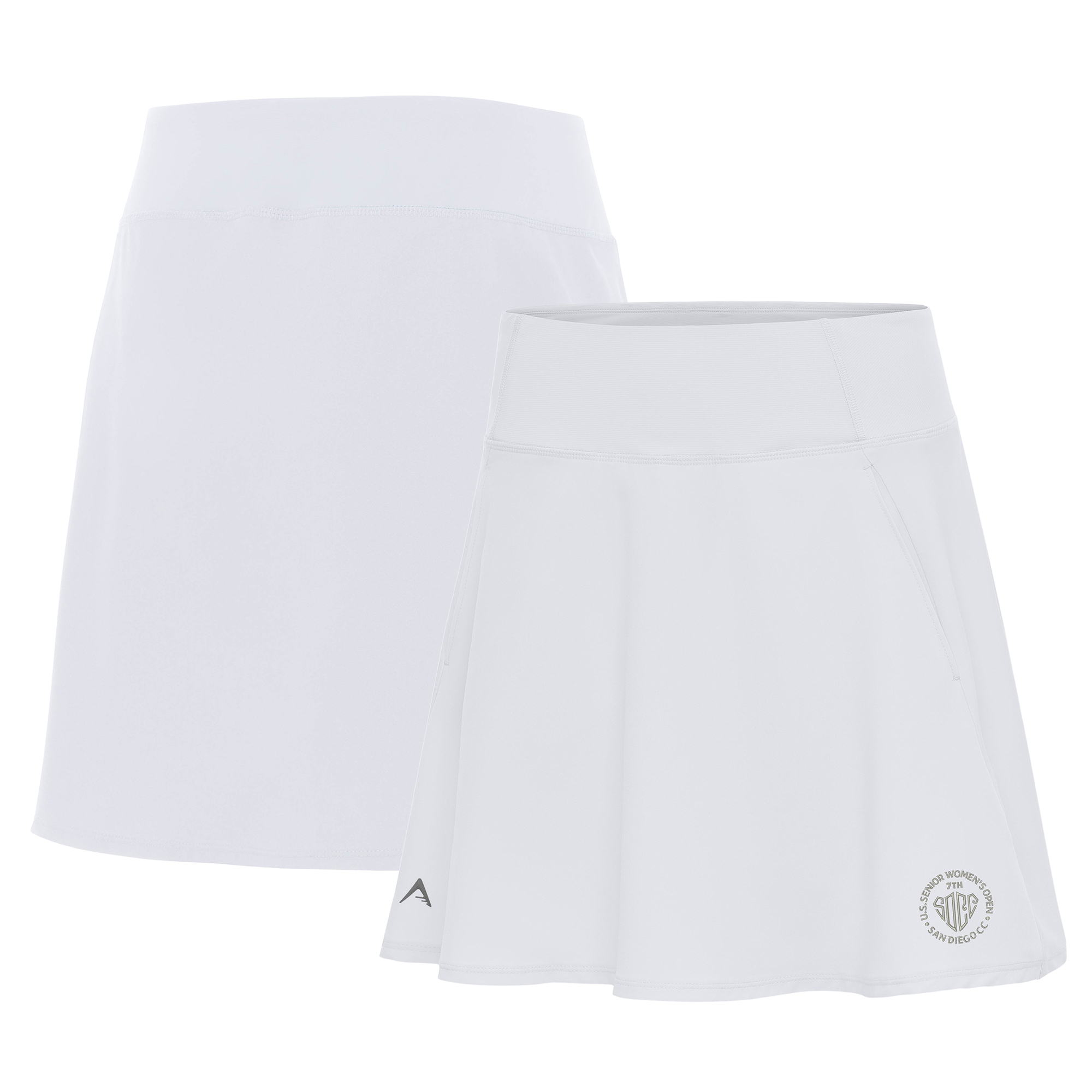 Women’s Antigua White 2025 U.S. Senior Women’s Open Chip Skort