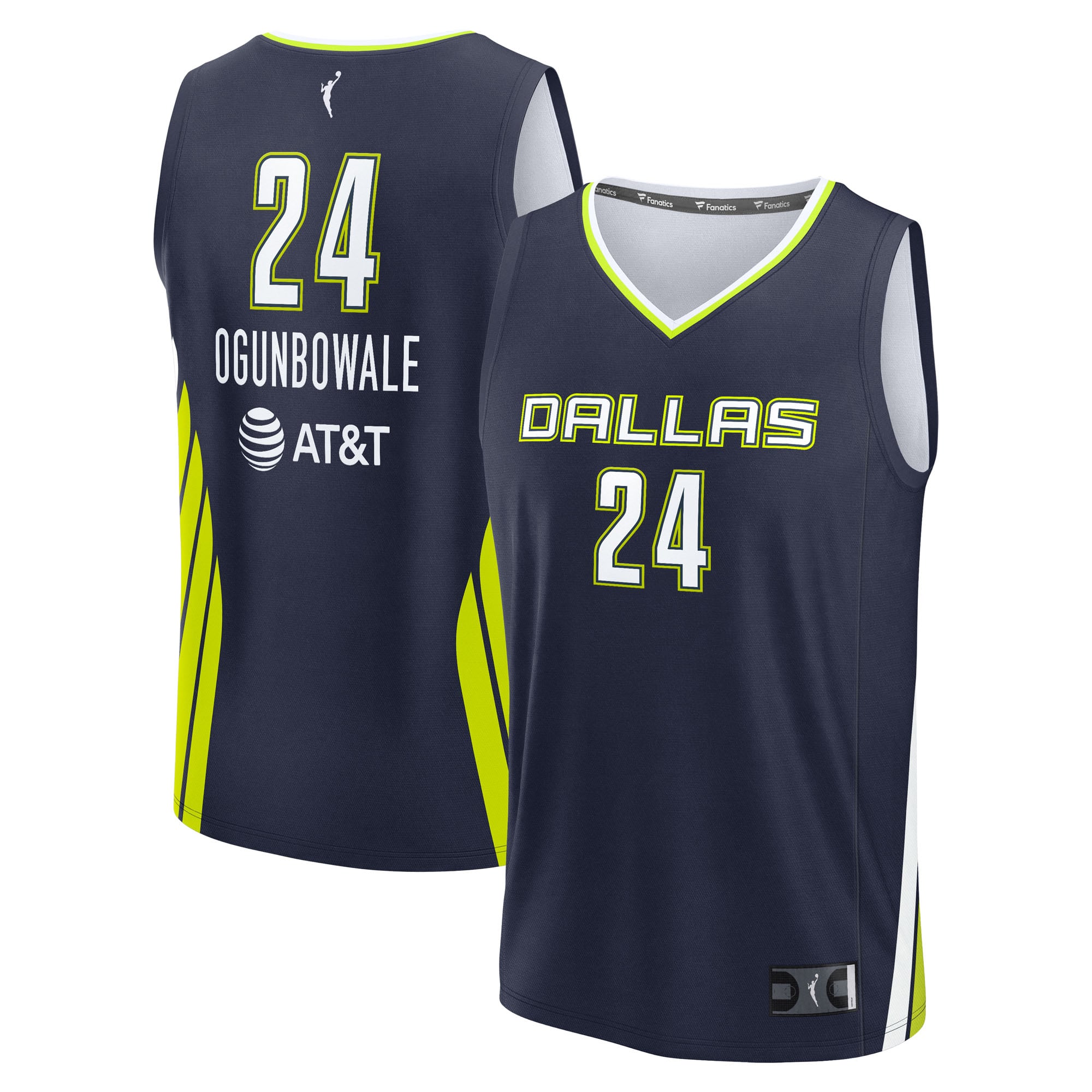Unisex Fanatics Arike Ogunbowale Navy Dallas Wings Explorer Edition Fast Break Replica Jersey