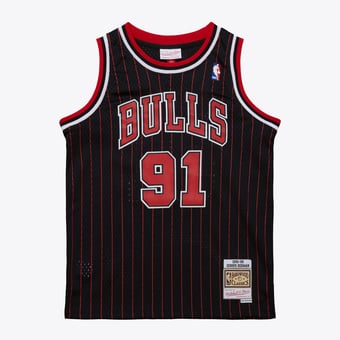 Youth Dennis Rodman Black Chicago Bulls 1995/96 Swingman Jersey