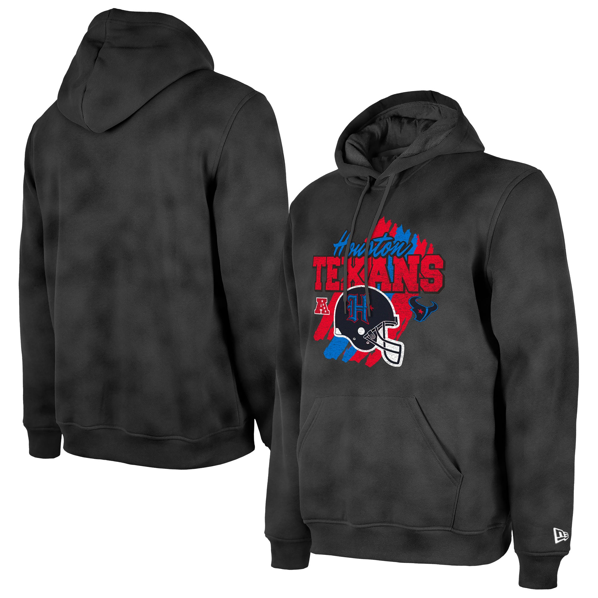 Men’s New Era Black Houston Texans Identity Helmet Enzyme Washed Pullover Hoodie Men’s New Era Black Houston Texans Identity Helmet Enzyme Washed Pullover Hoodie
