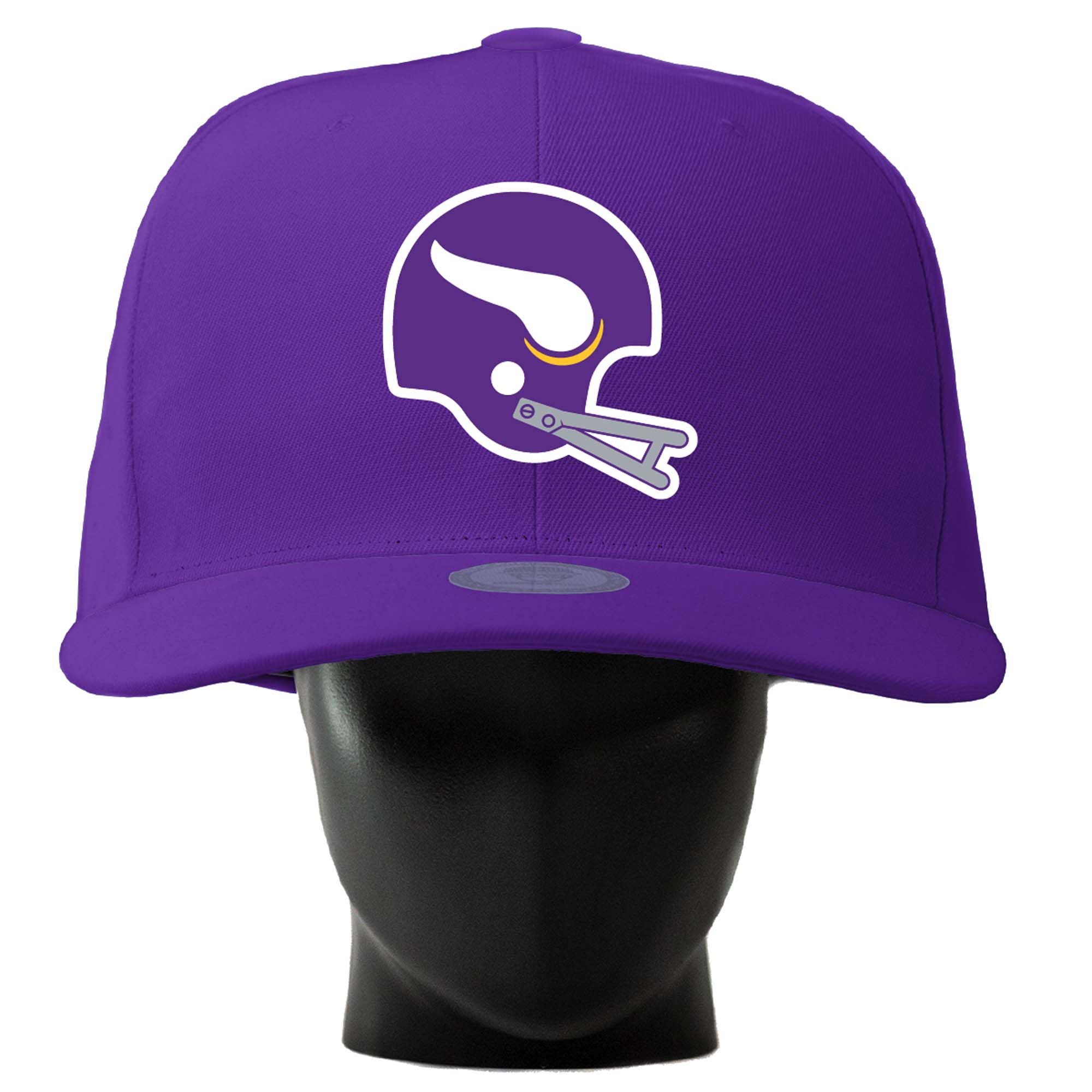 Unisex Noggin Boss  Purple Minnesota Vikings Throwback Logo Oversized Hat