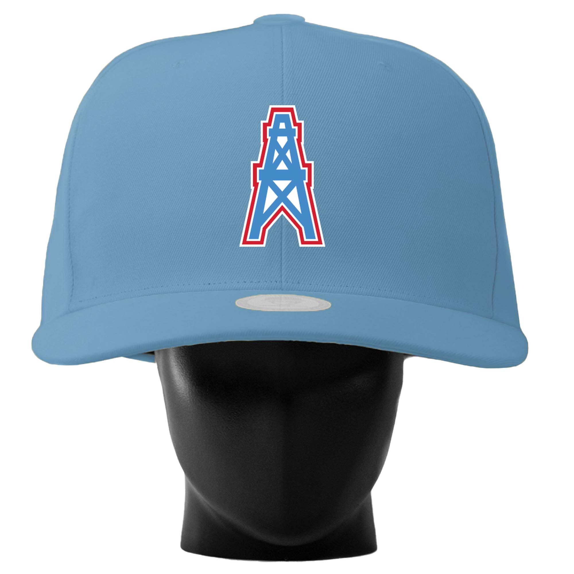 Unisex Noggin Boss Powder Blue Tennessee Titans Throwback Logo Oversized Hat