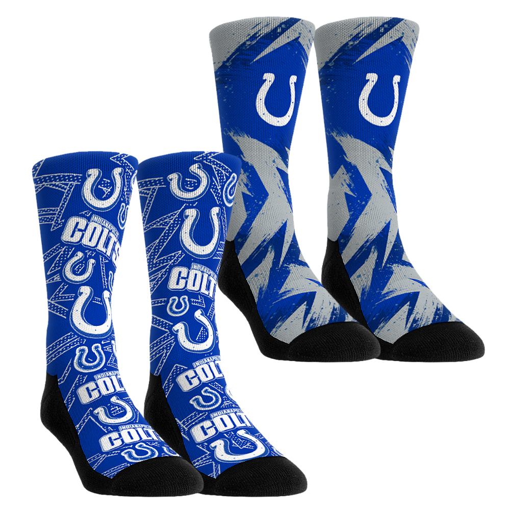 Unisex Rock Em Blue Indianapolis Colts Gameday Two-Pack Crew Socks Set