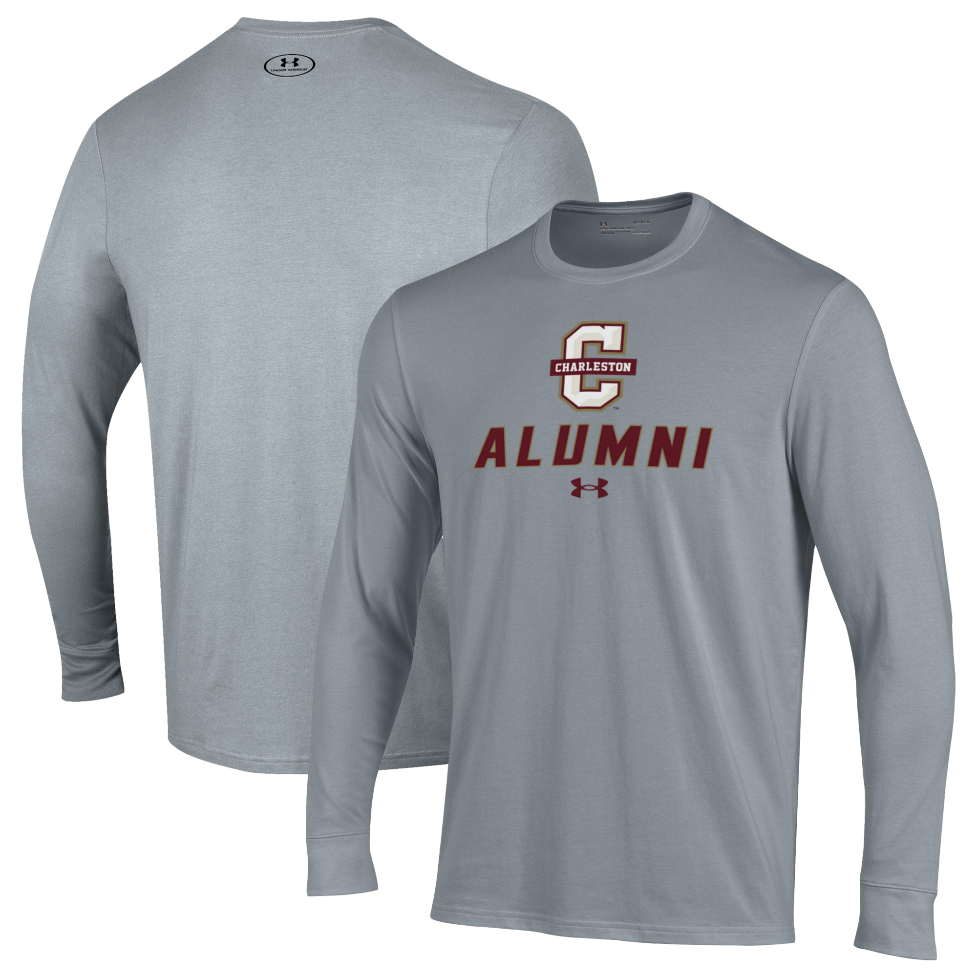 Men's Under Armour Gray Charleston Cougars Alumni Performance Long Sleeve T-Shirt