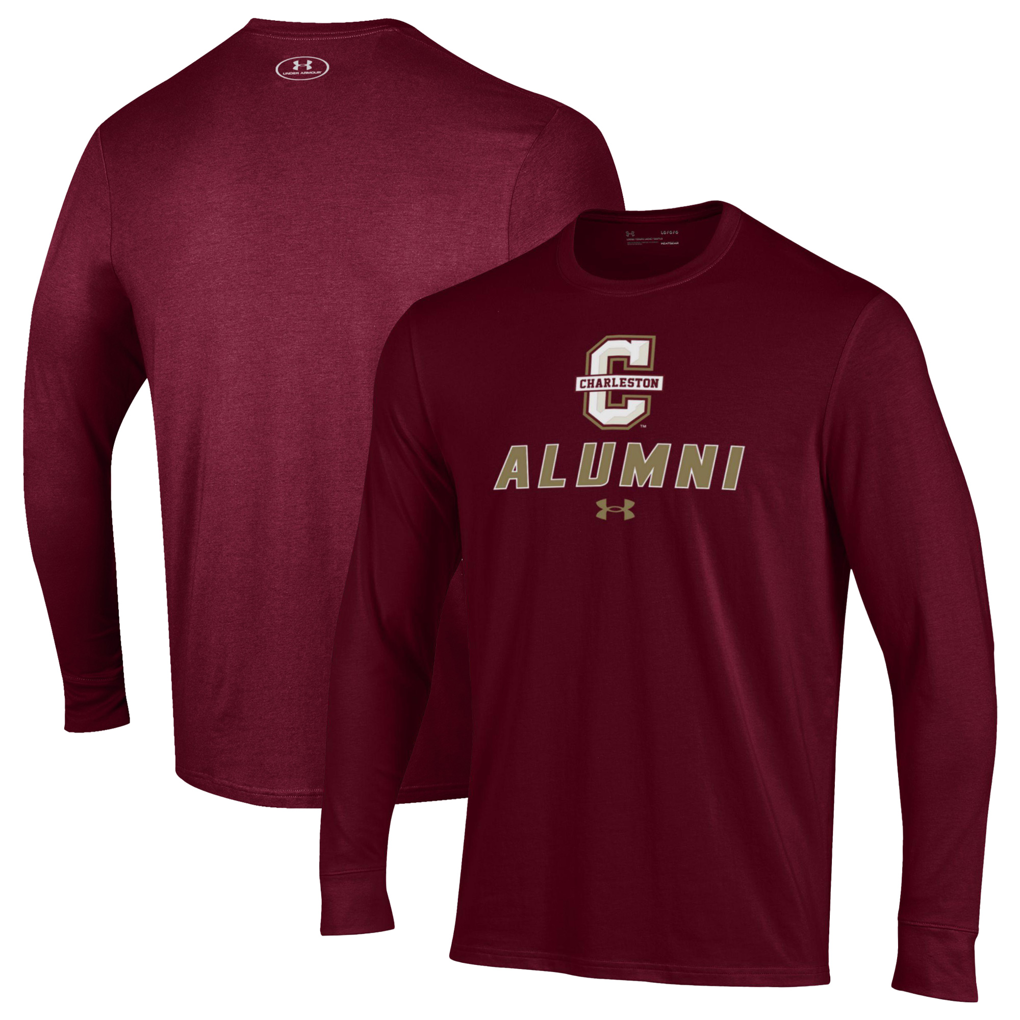 Men's Under Armour Maroon Charleston Cougars Alumni Performance Long Sleeve T-Shirt