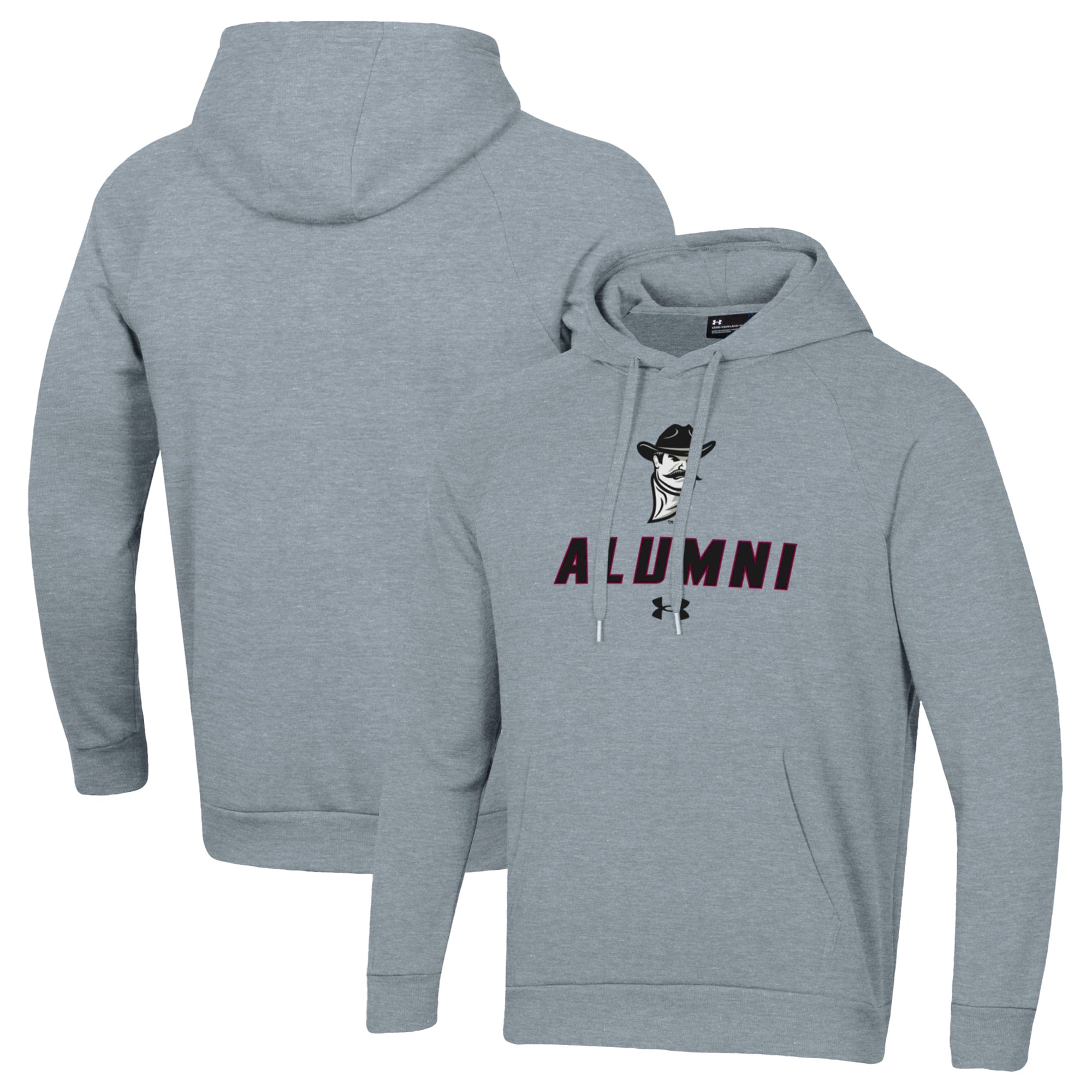 Men's Under Armour Gray New Mexico State Aggies Alumni Rival Fleece Pullover Hoodie