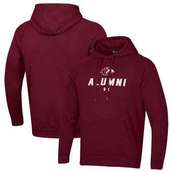 Men's Under Armour Maroon Southern Illinois Salukis Alumni Rival Fleece Pullover Hoodie