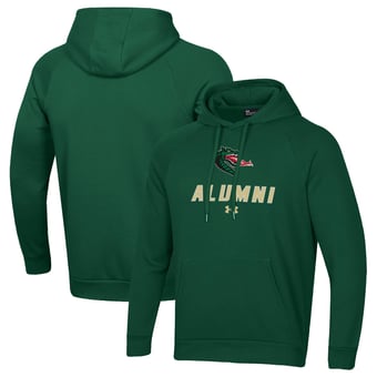 Men's Under Armour Green UAB Blazers Alumni Rival Fleece Pullover Hoodie