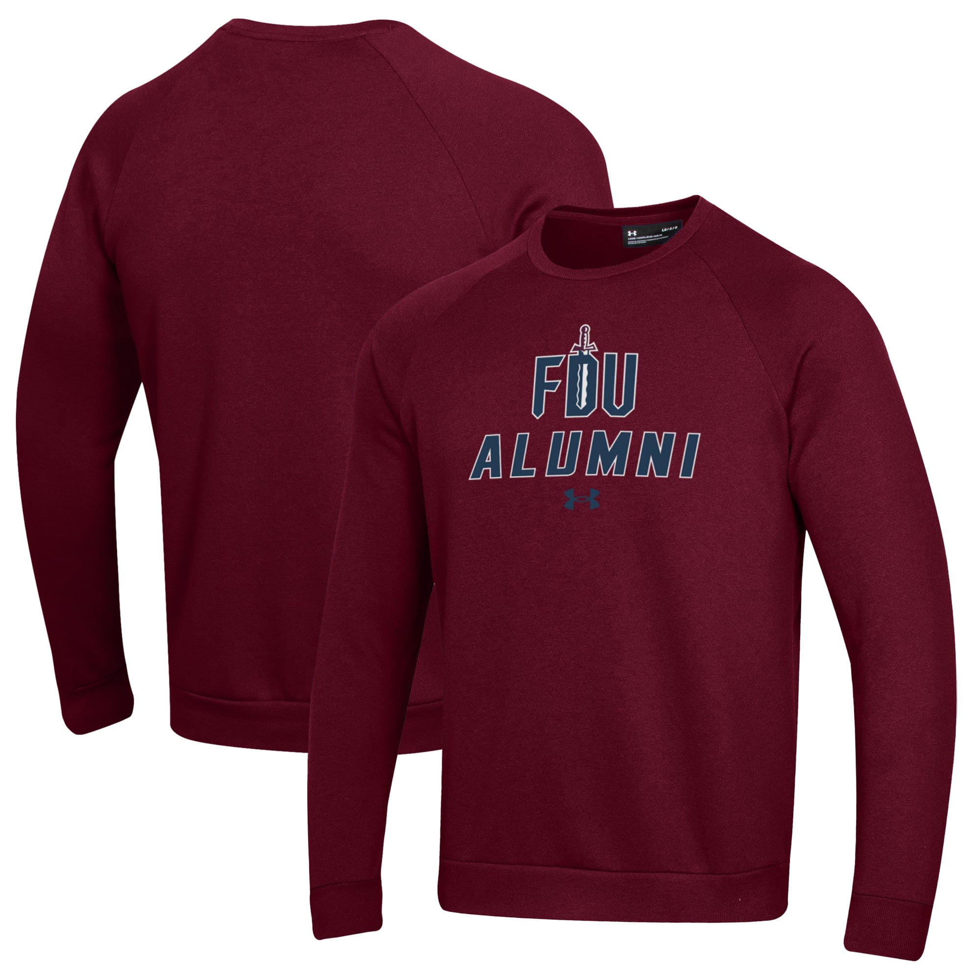 Men's Under Armour Burgundy Fairleigh Dickinson Knights Alumni Rival Fleece Pullover Sweatshirt