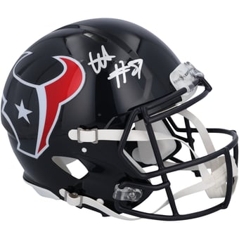 Will Anderson Jr. Houston Texans Autographed Riddell 2024 2nd Alternate Speed Authentic Helmet