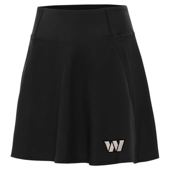 Women's Antigua Black Washington Commanders  Brushed Carbon Chip Skort