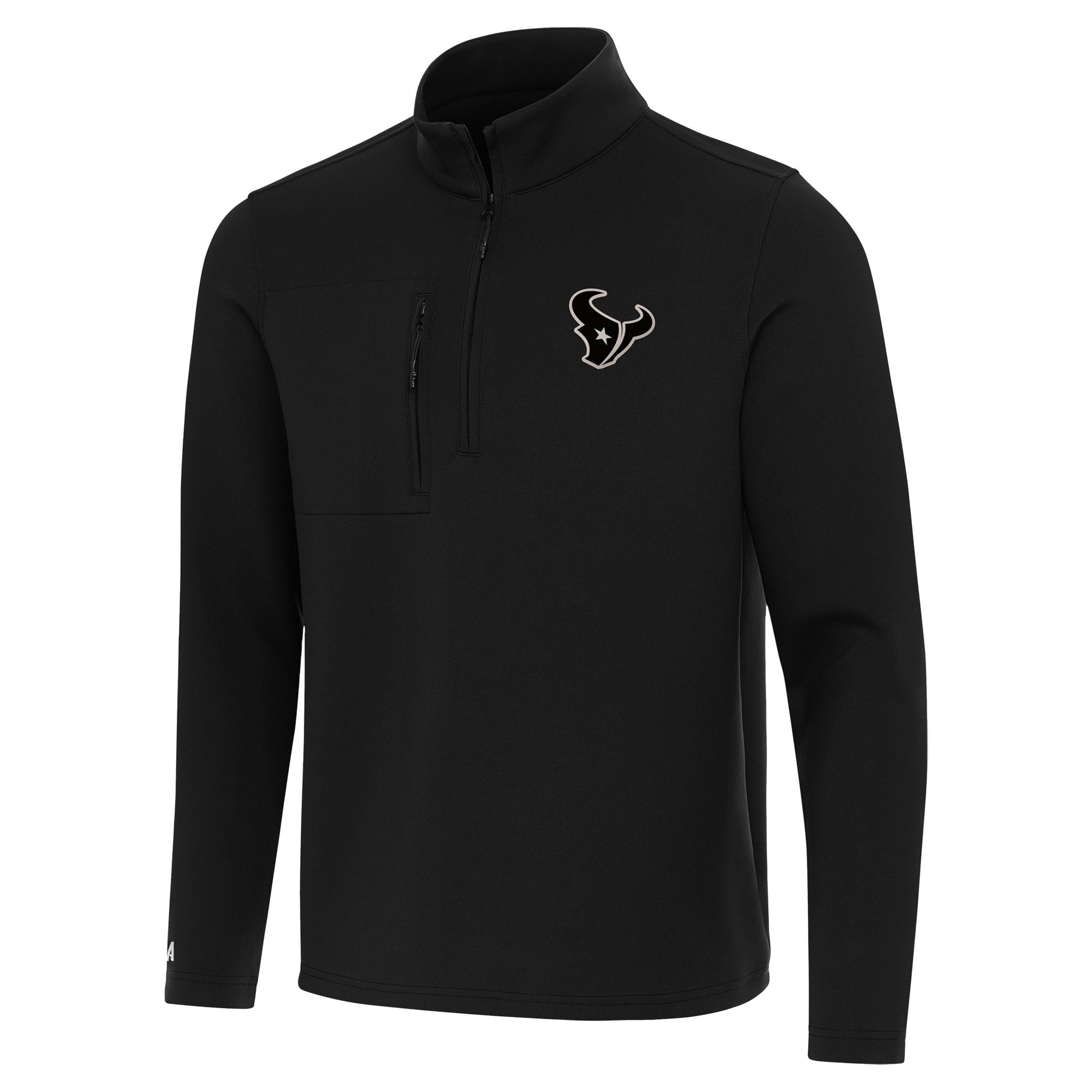 Men’s Antigua Black Houston Texans Insider Quarter-Zip Jacket Men’s Antigua Black Houston Texans Insider Quarter-Zip Jacket