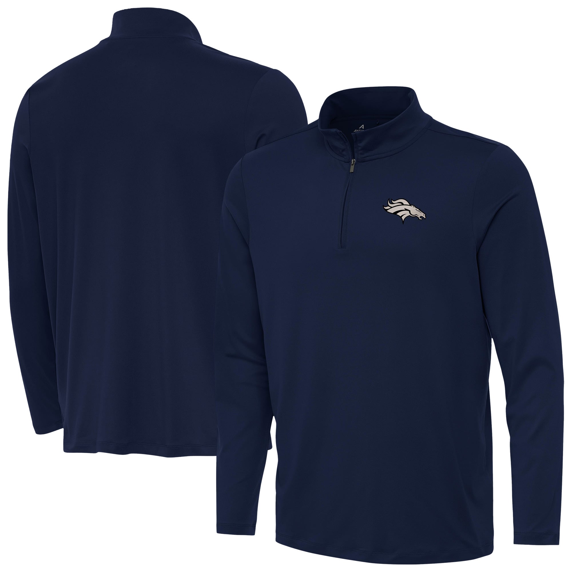Men’s Antigua Navy Denver Broncos Reprocess Quarter-Zip Top Men’s Antigua Navy Denver Broncos Reprocess Quarter-Zip Top