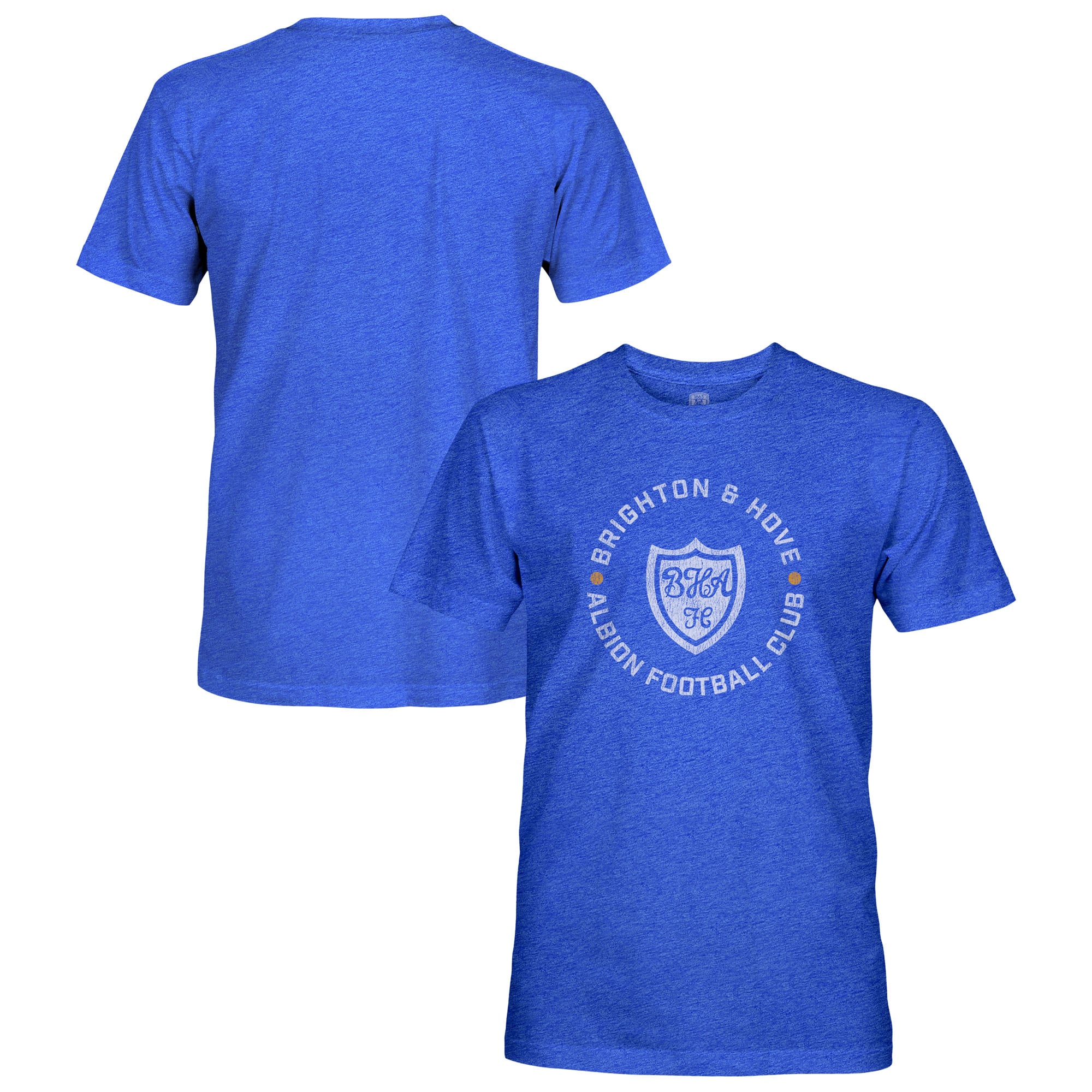 Men's 1863FC  Blue Brighton and Hove Albion Roundabout Vintage Tri-Blend T-Shirt
