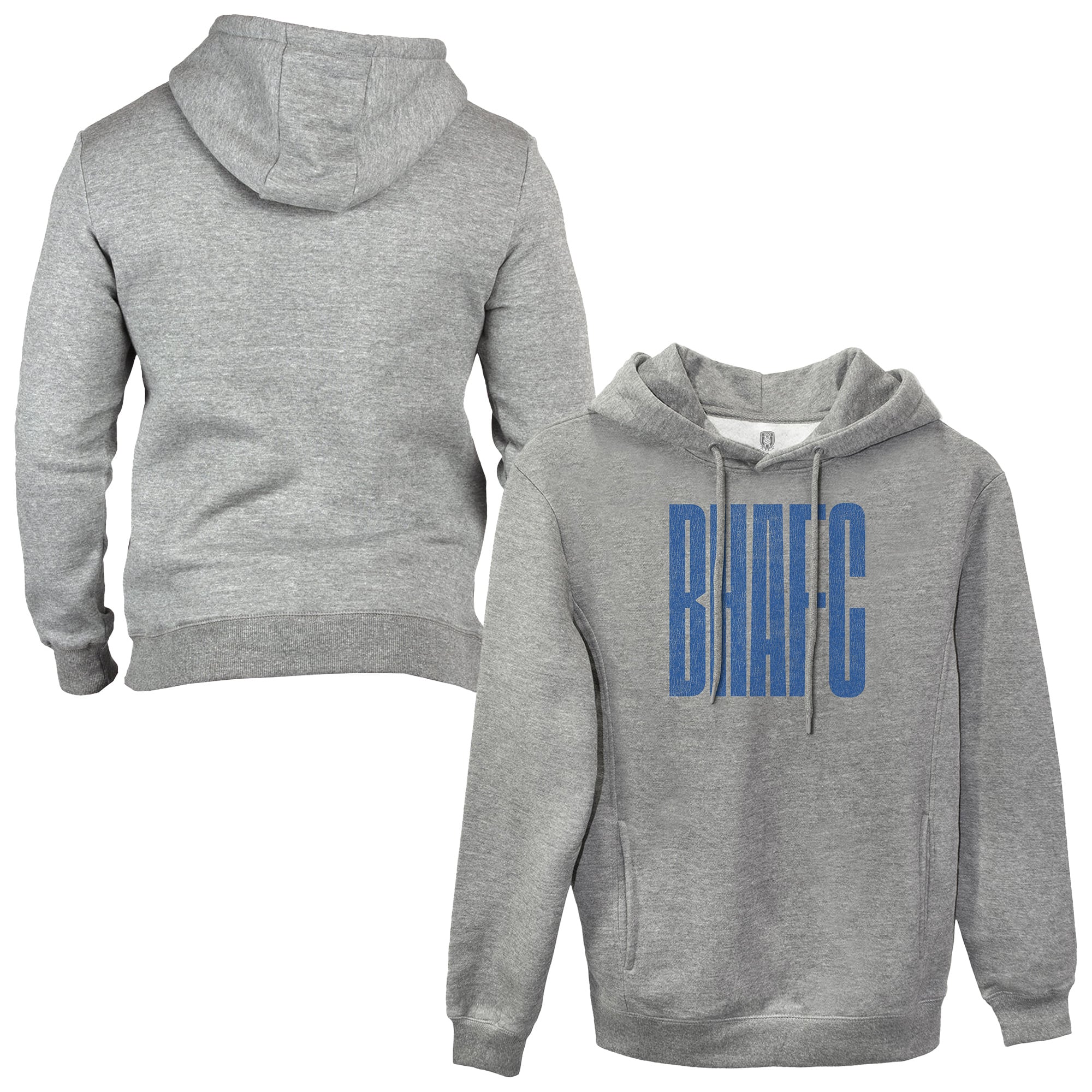 Men's 1863FC Heather Gray Brighton and Hove Albion Wordmark Fleece Pullover Hoodie