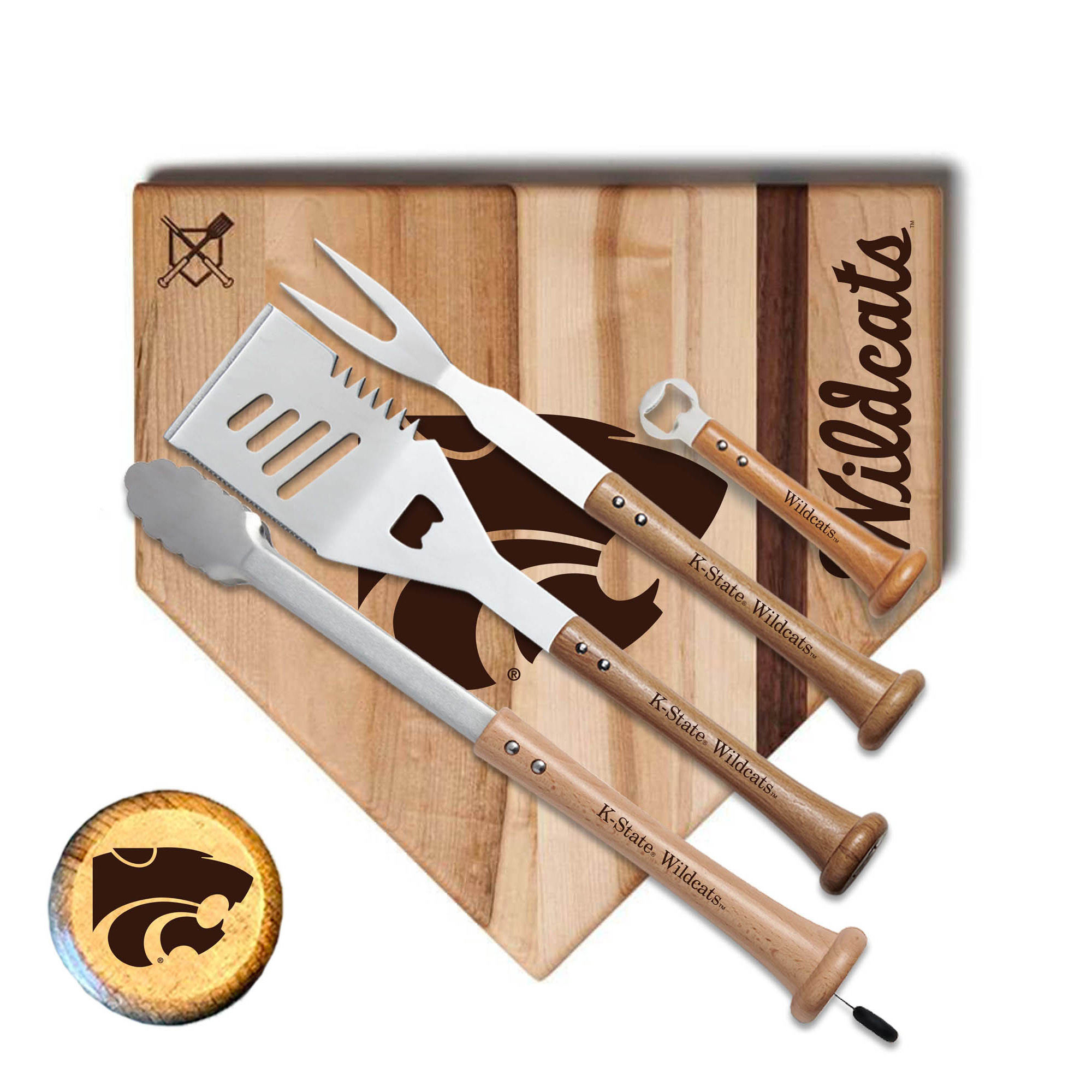 Baseball BBQ Kansas State Wildcats 17'' Grand Slam Combo Set