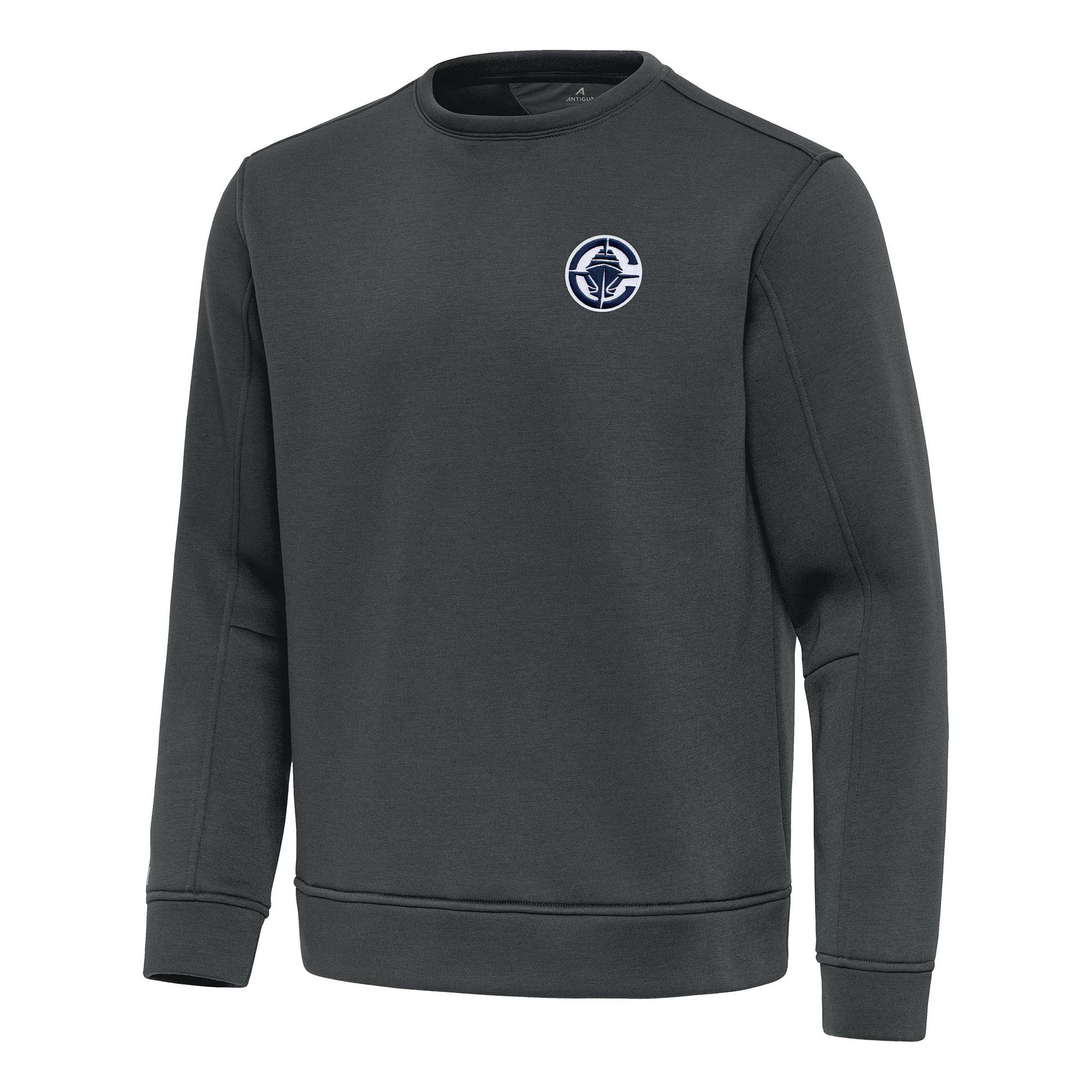 Men's Antigua Pewter LA Clippers Relevant Pullover Sweatshirt