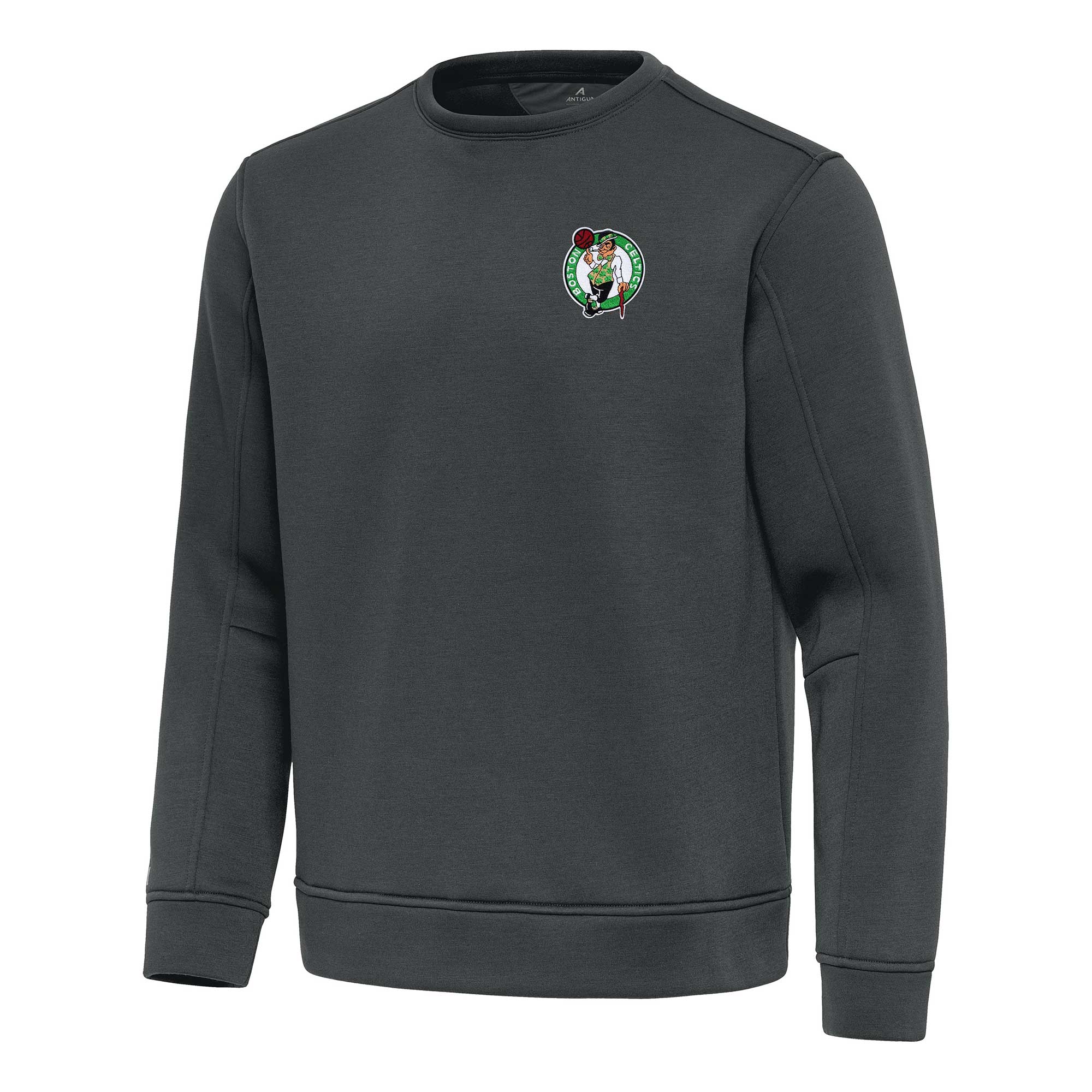 Men’s Antigua Pewter Boston Celtics Relevant Pullover Sweatshirt Men’s Antigua Pewter Boston Celtics Relevant Pullover Sweatshirt