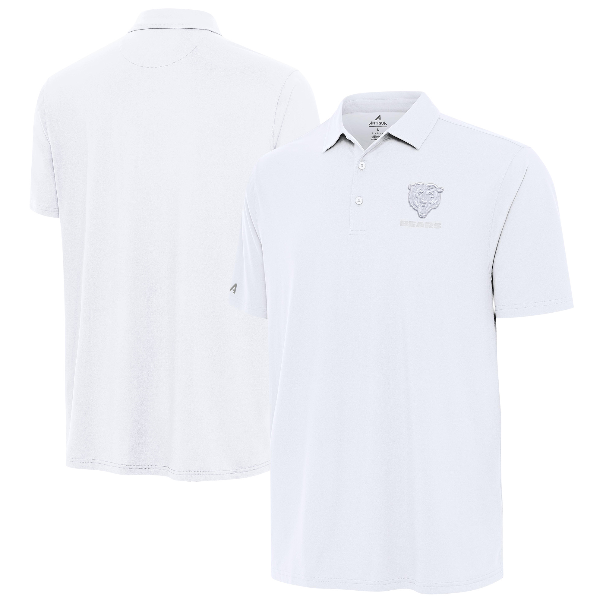 Men's Antigua White Chicago Bears Era Polo