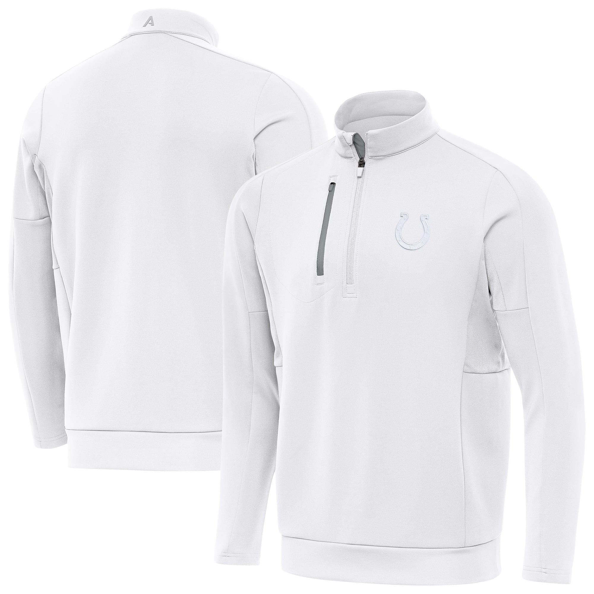 Men’s Antigua White Indianapolis Colts Generation Quarter-Zip Jacket Men’s Antigua White Indianapolis Colts Generation Quarter-Zip Jacket