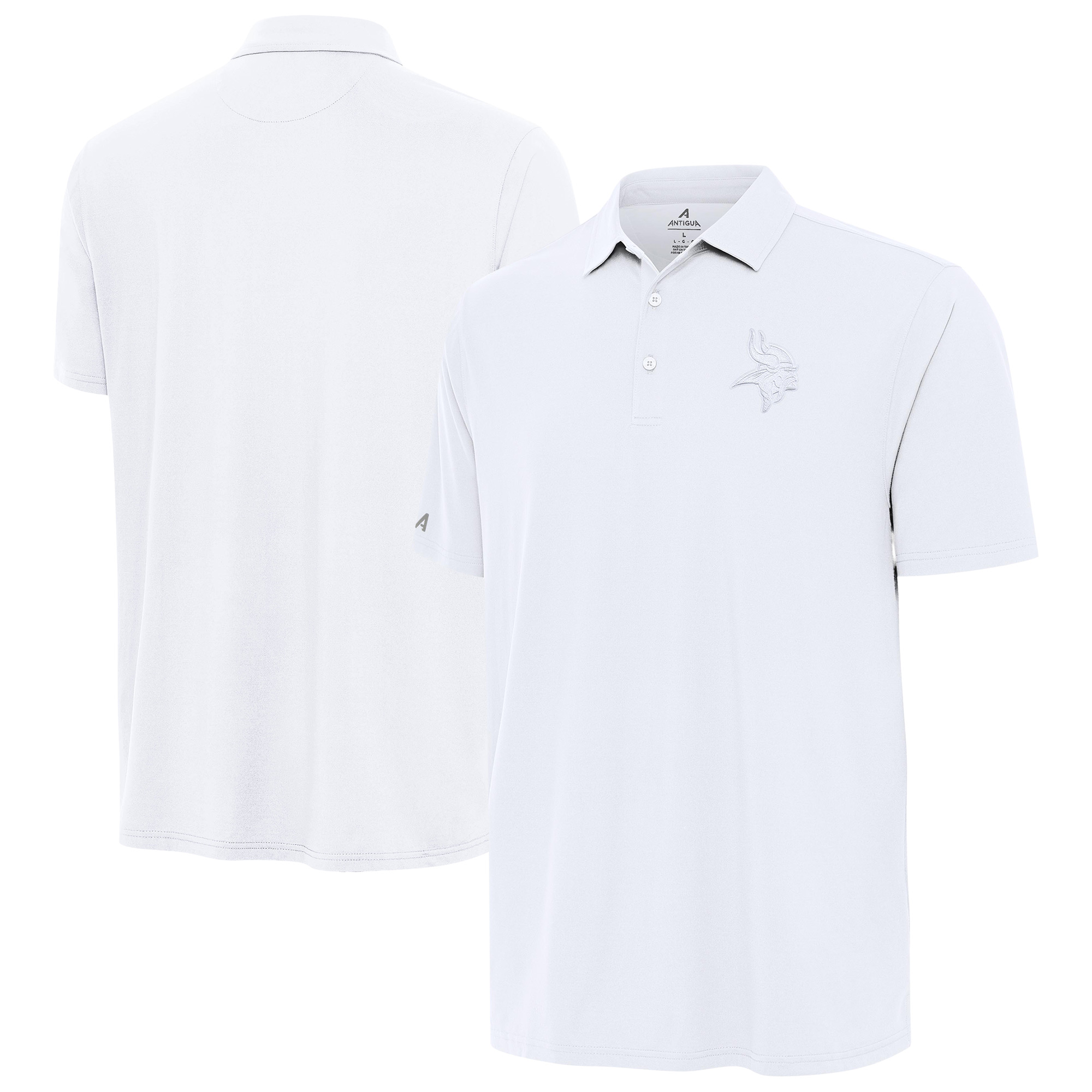 Men's Antigua White Minnesota Vikings Era Polo