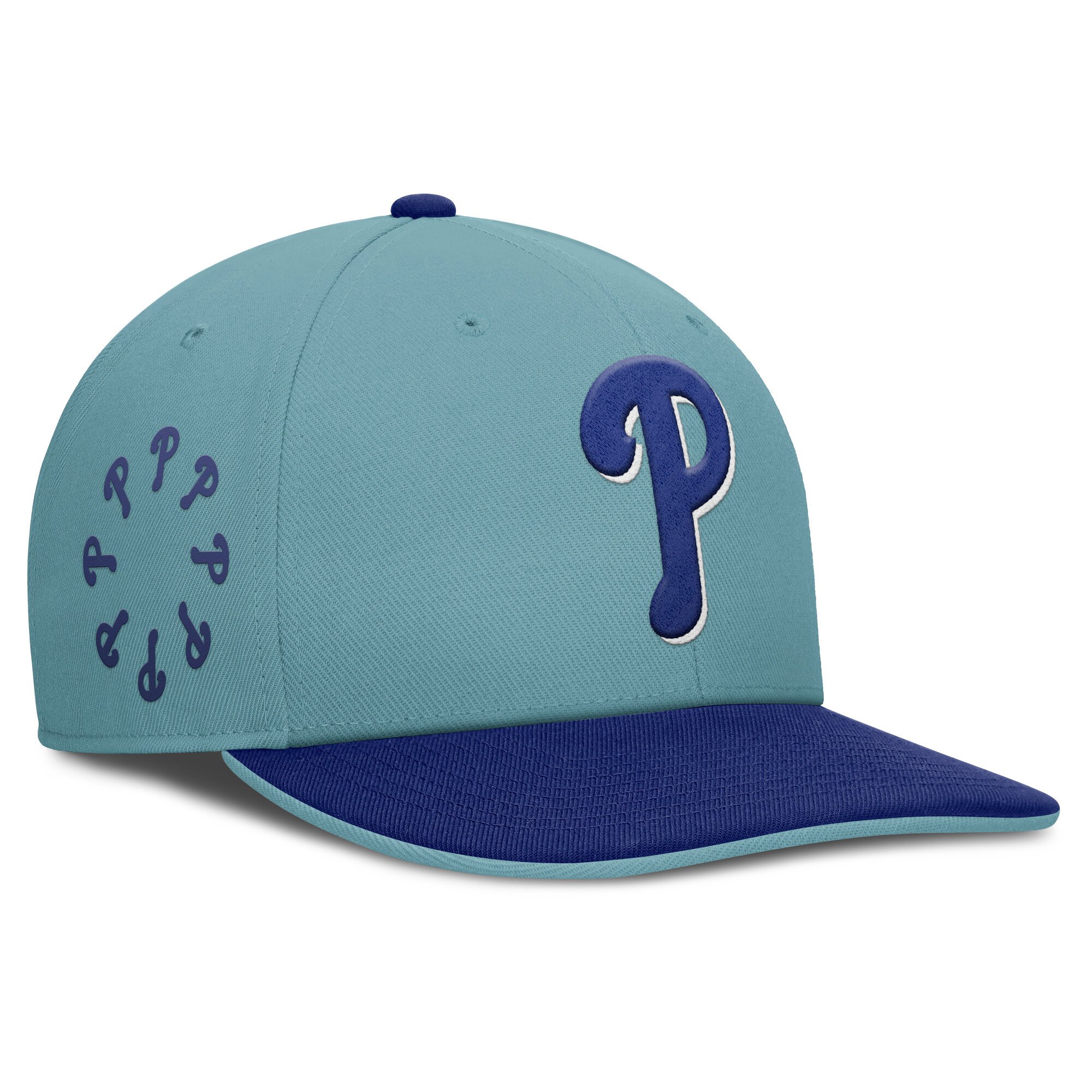 Men's Nike  Turquoise Philadelphia Phillies Father's Day Pro Performance Snapback Hat
