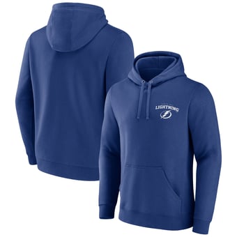 Men's Blue Tampa Bay Lightning Team Lockup Pullover Hoodie