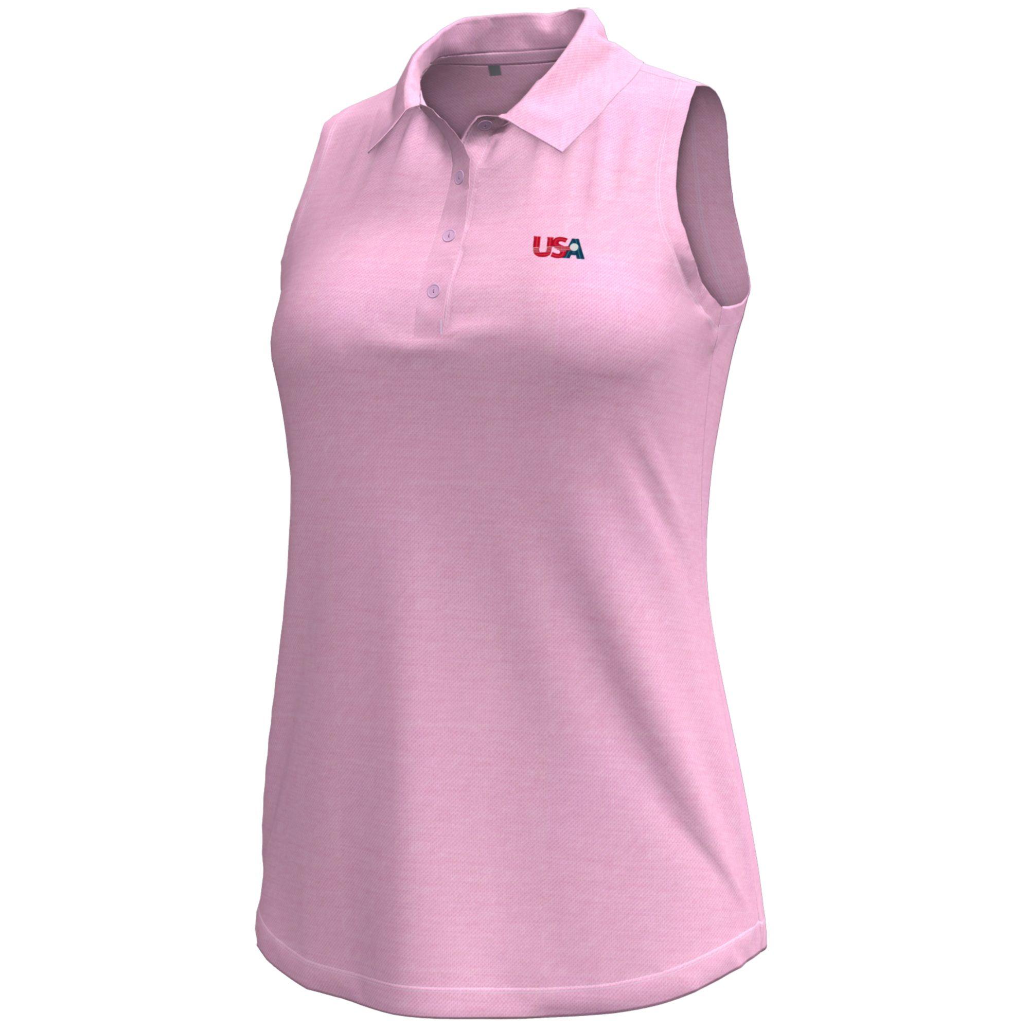 Women’s Under Armour Pink U.S. National Development Program Playoff Sleeveless Polo Women’s Under Armour Pink U.S. National Development Program Playoff Sleeveless Polo