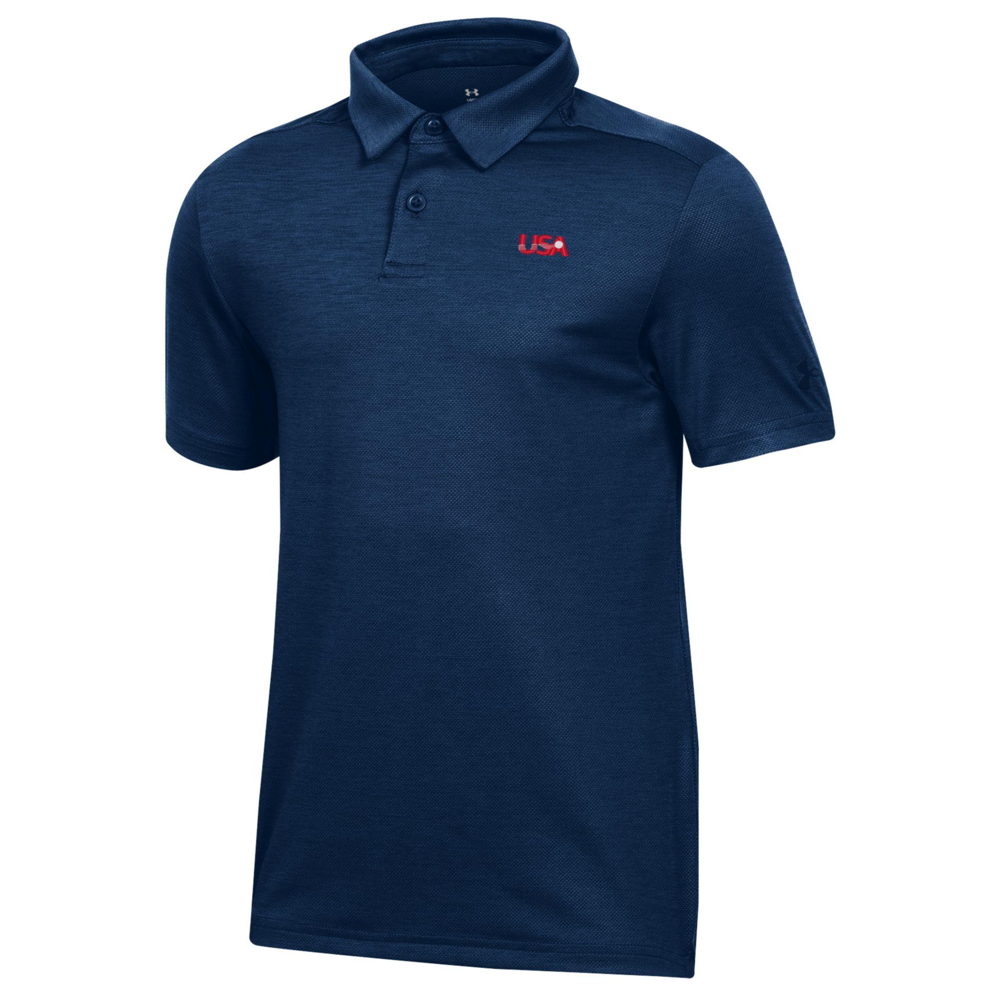 Youth Under Armour Heather Navy U.S. National Development Program Playoff 3.0 Heather Polo Youth Under Armour Heather Navy U.S. National Development Program Playoff 3.0 Heather Polo