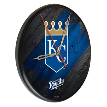 "Kansas City Royals 13"" Solid Wood Clock"