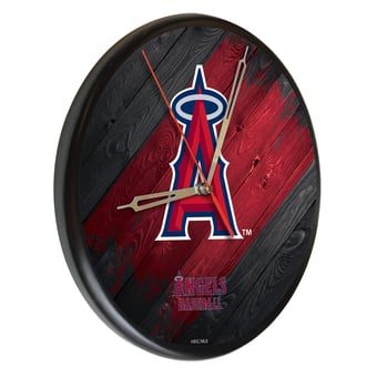 "Los Angeles Angels 13"" Solid Wood Clock"