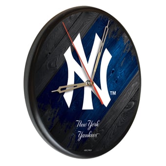 "New York Yankees 13"" Solid Wood Clock"