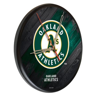 Athletics 13" Solid Wood Clock