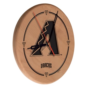 "Arizona Diamondbacks 13"" Engraved Solid Wood Clock"
