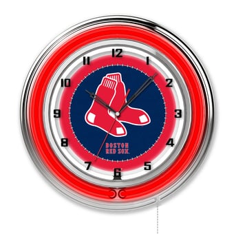 Boston Red Sox 19" Double Neon Wall Clock