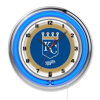 "Kansas City Royals 19"" Double Neon Wall Clock"