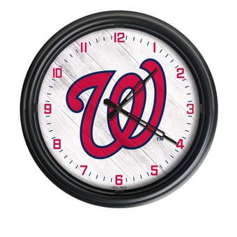 Washington Nationals Indoor/Outdoor LED Wall Clock
