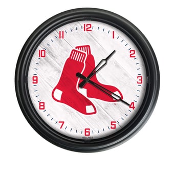 Boston Red Sox Indoor/Outdoor LED Wall Clock