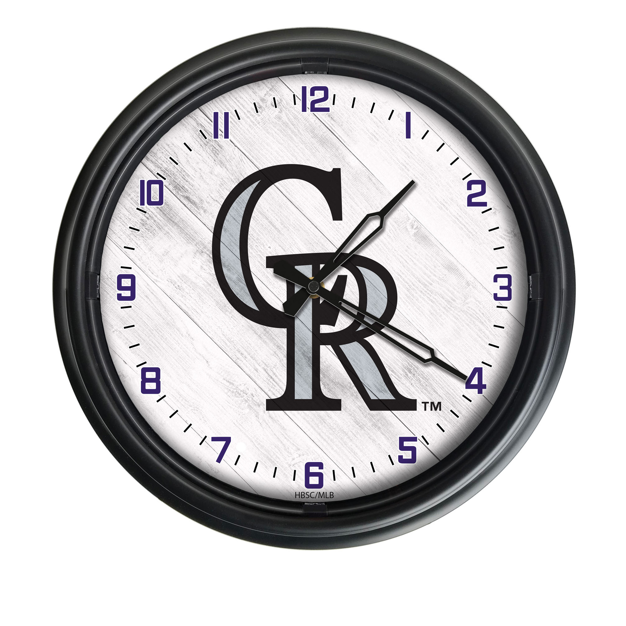 Colorado Rockies Indoor/Outdoor LED Wall Clock